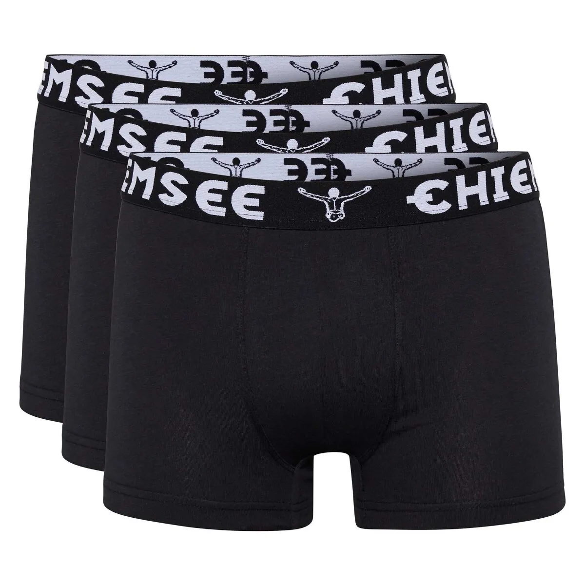 CHIEMSEE Herren Boxershorts, 3er Pack - Shorts, Logobund, einfarbig