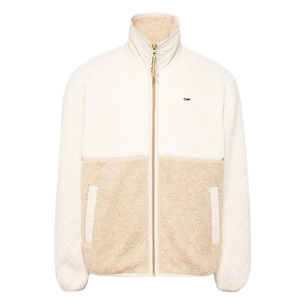 Farbblock Sherpa Mantel